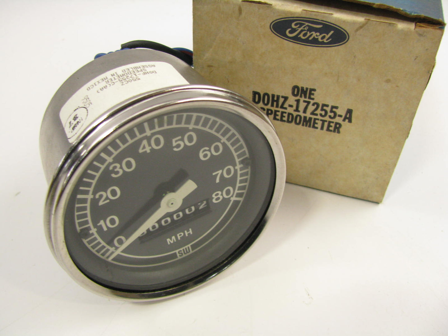 NEW - OEM Ford D0HZ-17255-A Speedometer Gauge 1970-79 L-Series 80 MPH Line Haul