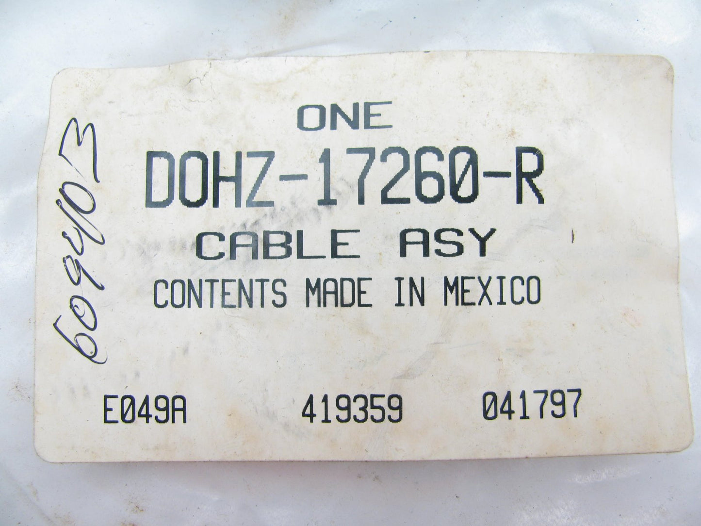 NEW - OEM Ford D0HZ-17260-R Speedometer Cable Assembly 1970-1979 L-Series