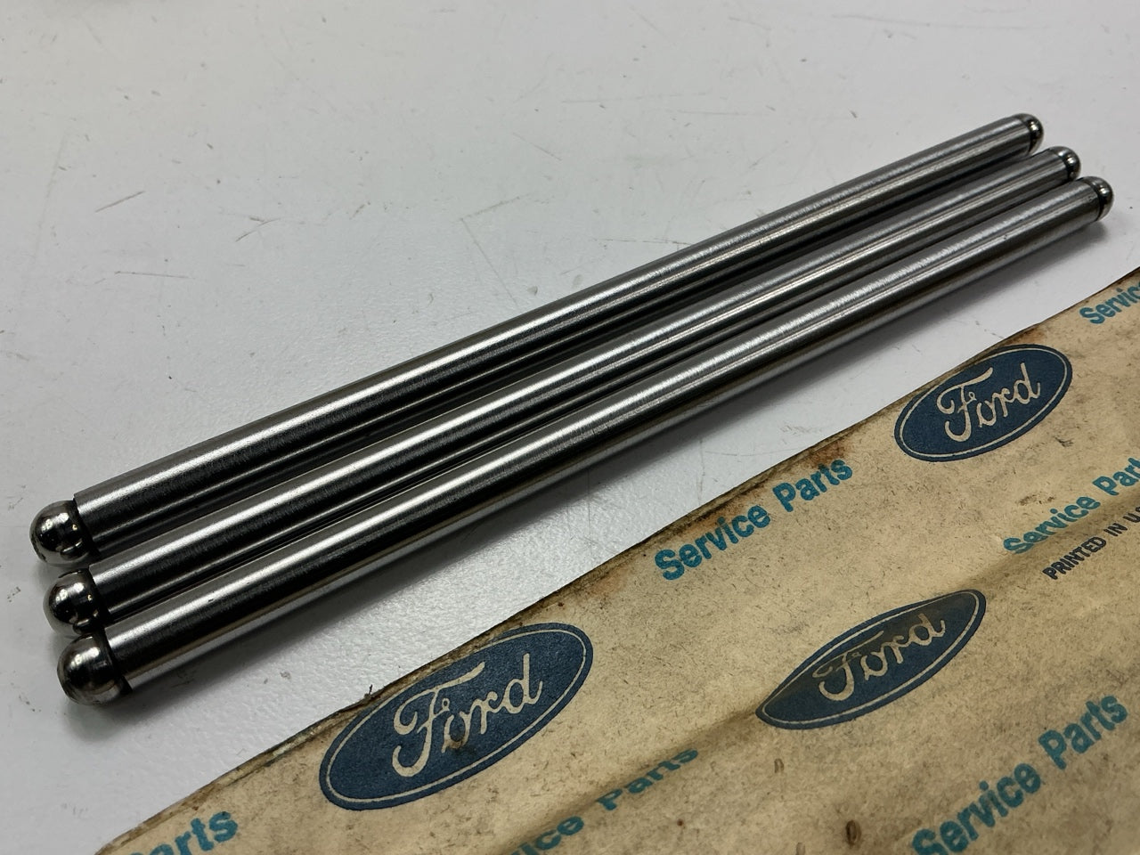 (3) NEW - OEM Ford D0OZ-6565-C Engine Push Rods 1969-1980 302 .060 Over Size