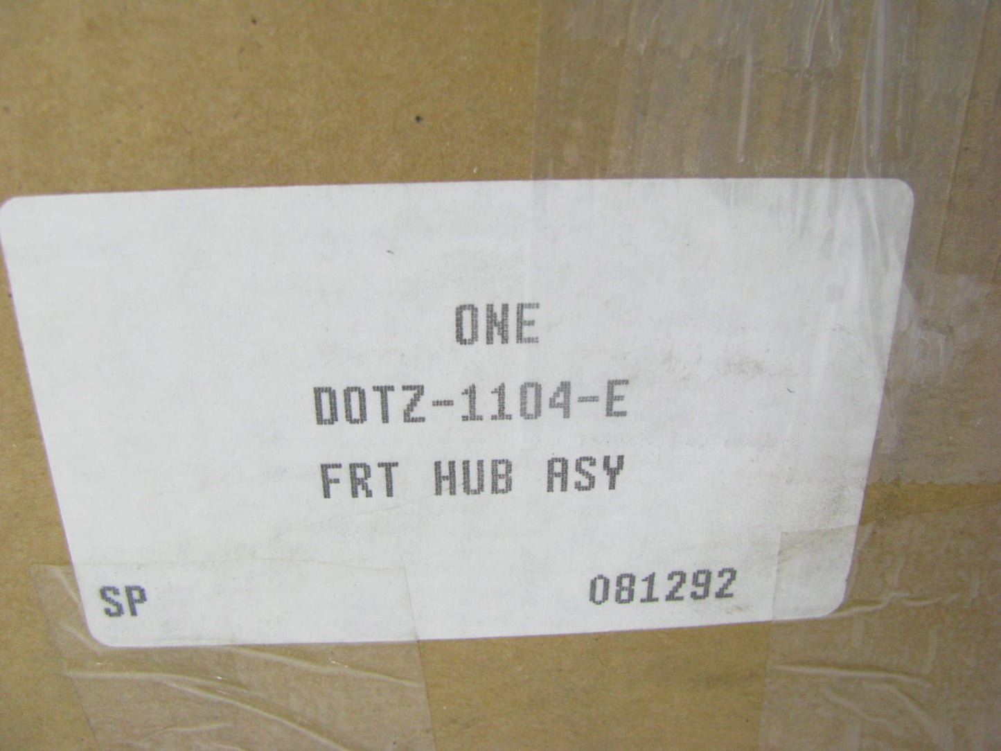 NOS Genuine OEM Ford D0TZ-1104-E Axle Hub