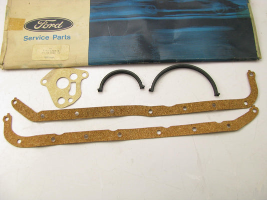 NEW - OEM Ford D1FZ-6781-B Engine Oil Pan Gasket Set 1970-1973 Pinto Capri 1.6L