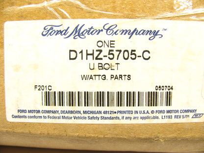 NOS - OEM Ford D1HZ5705C Leaf Spring U-Bolt Kit, 7/8 X 3 X 18-3/8''