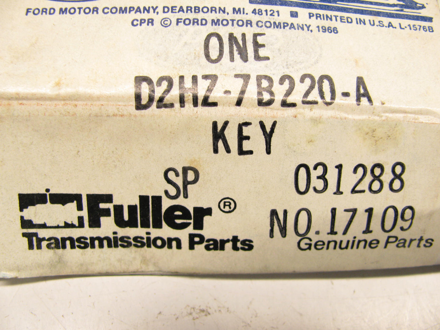 NEW - OEM Ford D2HZ-7B220-A Manual Transmission Mainshaft Key Fuller 10 Speed