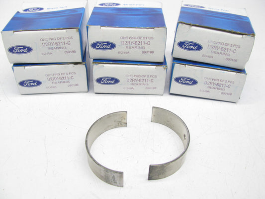 (6) NEW - OEM Ford D2RY-6211-C Connecting Rod Bearings .010'' 1972-78 2.8L-V6