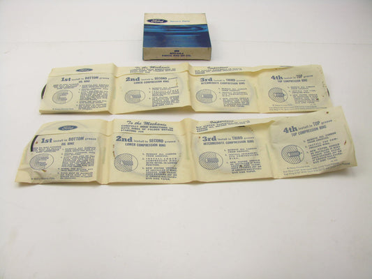 DOES (2) PISTONS - OEM Ford Piston Rings - Standard 1970-1972 330 V8 D2TZ-6148-A