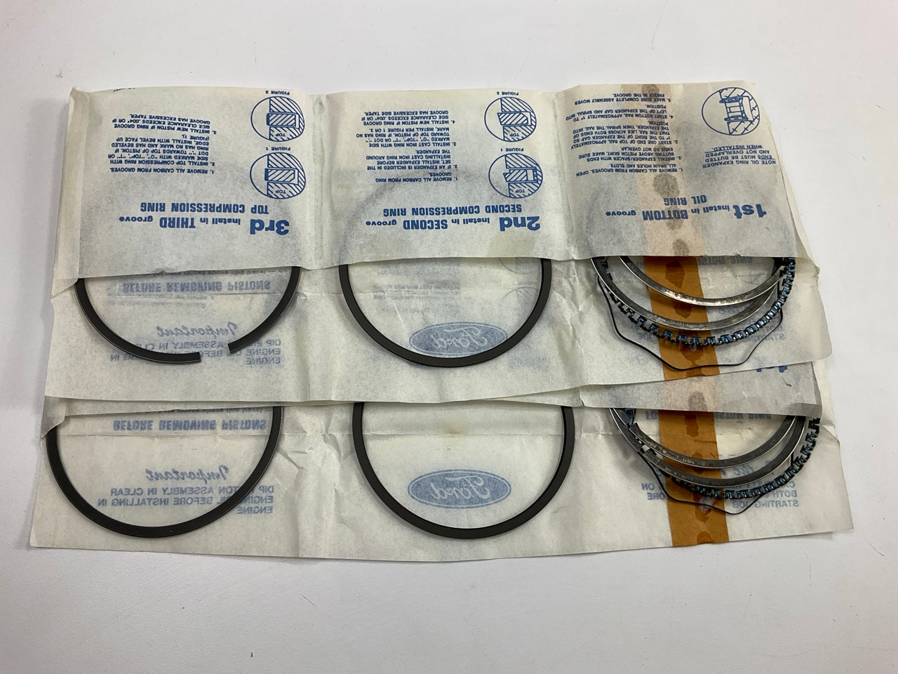 DOES 2 PISTONS - Ford D4FZ-6148-A Partial Piston Rings (STD) 1974-1984 2.3L-L4