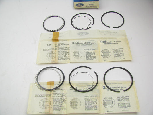 DOES 2 PISTONS - Ford D4FZ-6148-A Partial Piston Rings (STD) 1974-1984 2.3L-L4
