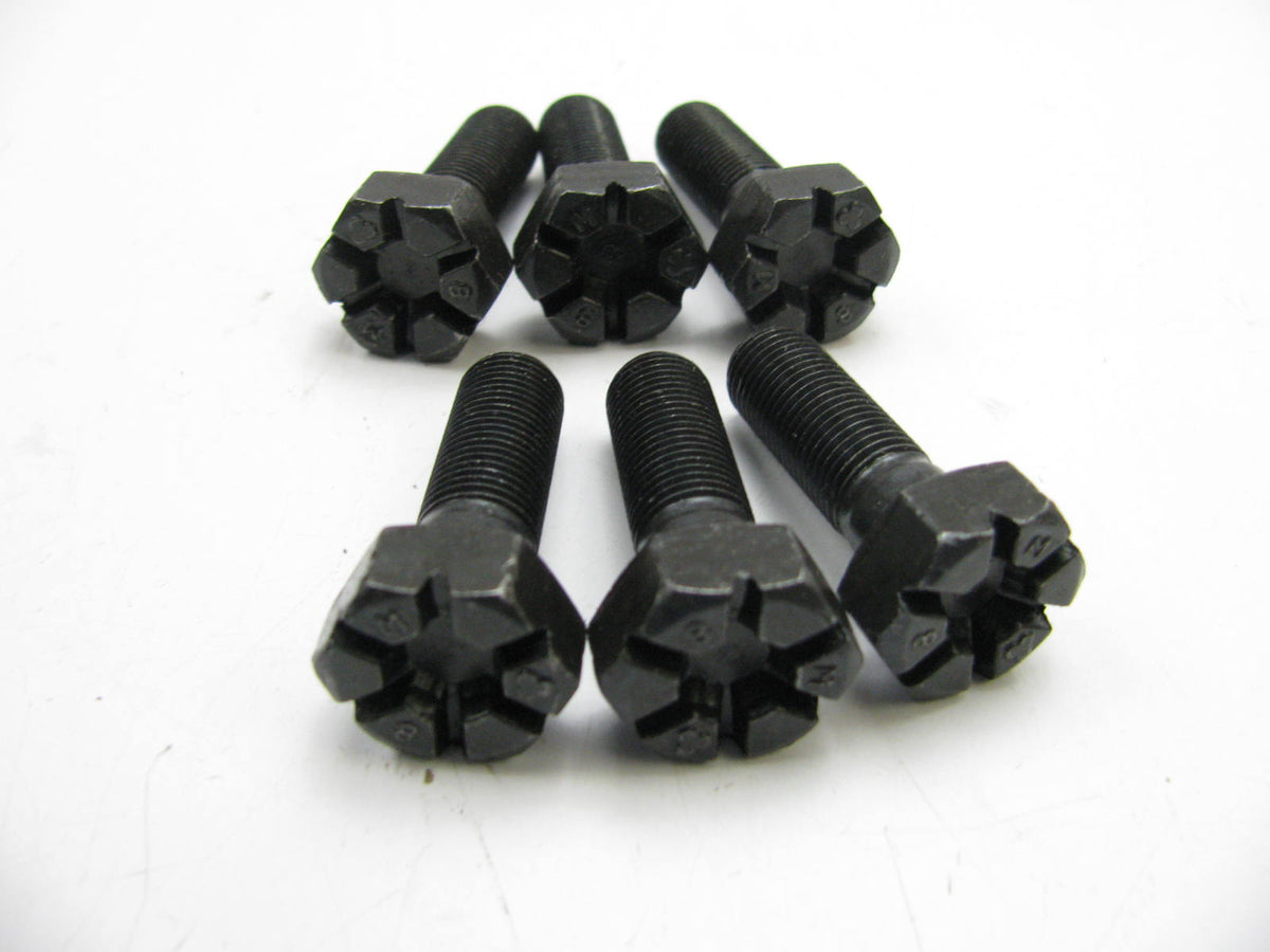 (6) NEW - OEM Ford D4FZ-6379-A Crankshaft Flywheel Bolt, 1974-1995 2.3L-L4