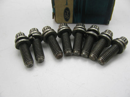 (8) NEW - OEM Ford D4FZ-6638-A Oil Pump Attaching Bolts 1974-1993 Ford 2.3L