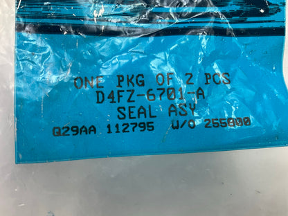 (2) NEW - OEM Ford D4FZ-6701-A Engine Crankshaft Rear Main Seal 1974-1978 2.3L