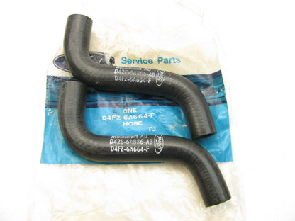 (2) NEW - OEM Ford D4FZ-6A664-F Crankcase Ventilation Hose 1974-1986 2.3L-L4