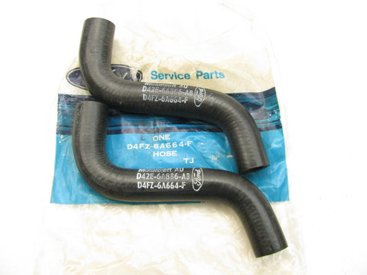 (2) NEW - OEM Ford D4FZ-6A664-F Crankcase Ventilation Hose 1974-1986 2.3L-L4