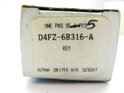 (5) NEW - OEM Ford D4FZ-6B316-A Crankshaft Key 1974-1988 2.3L-L4