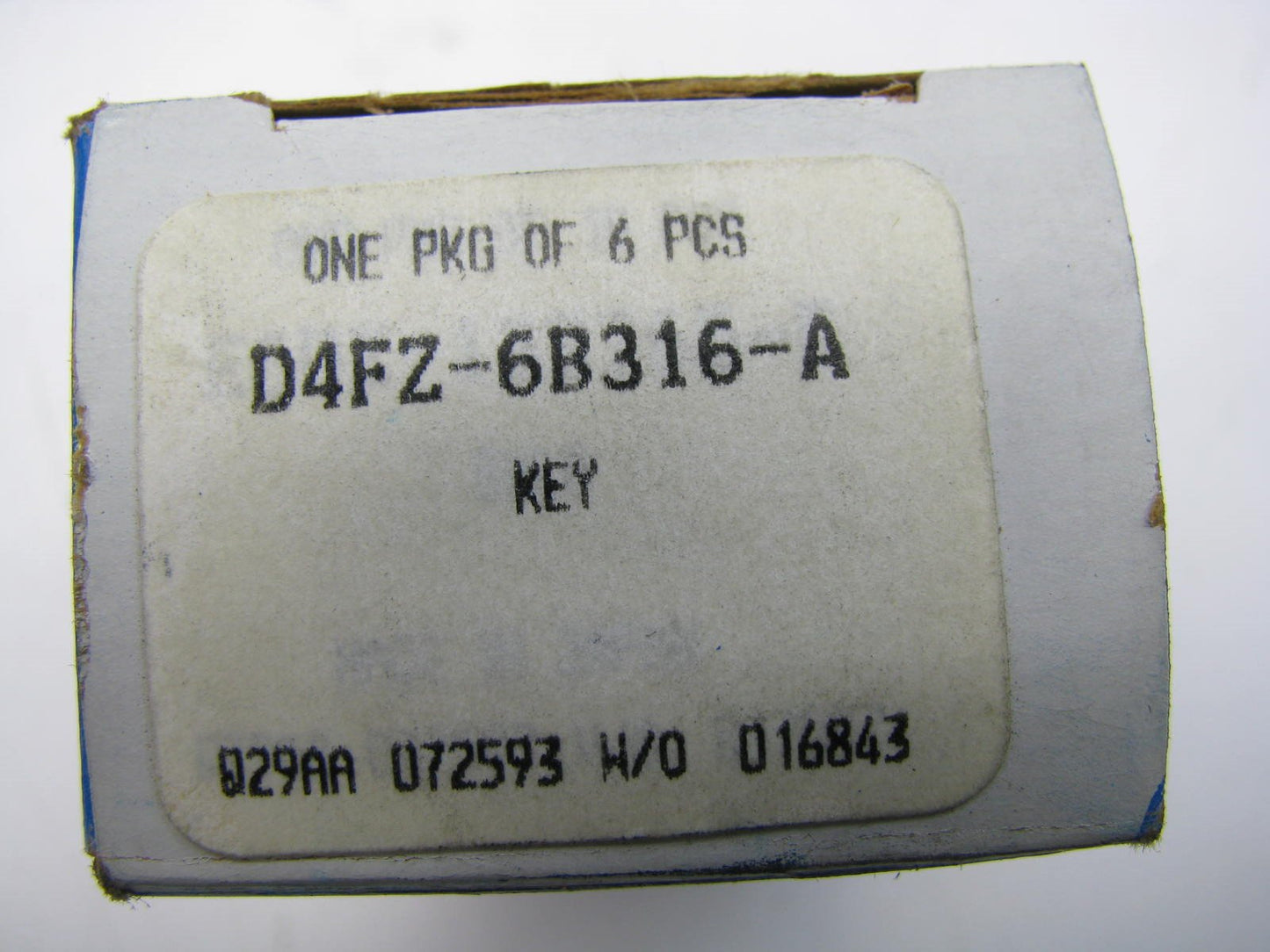 (6) NEW - OEM Ford D4FZ-6B316-A Crankshaft Key 1974-1980 2.0L