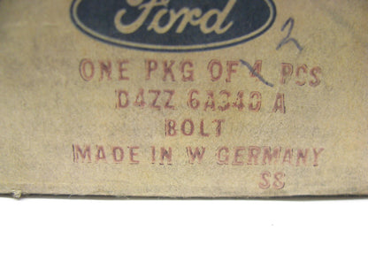 (2) NEW - OEM Ford D4ZZ-6A340-A Engine Crankshaft Pulley Bolt 1974-1986 2.8L-V6