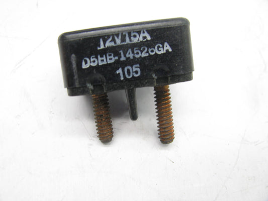NEW - OEM Ford D5HZ-14526-G / D5HB-14526-GA 15A Circuit Breaker - 15 Amp