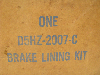 NEW - OEM Ford D5HZ-2007-C Brake Shoe Lining Kit Rockwell Cam Air 16-1/2 X 7''