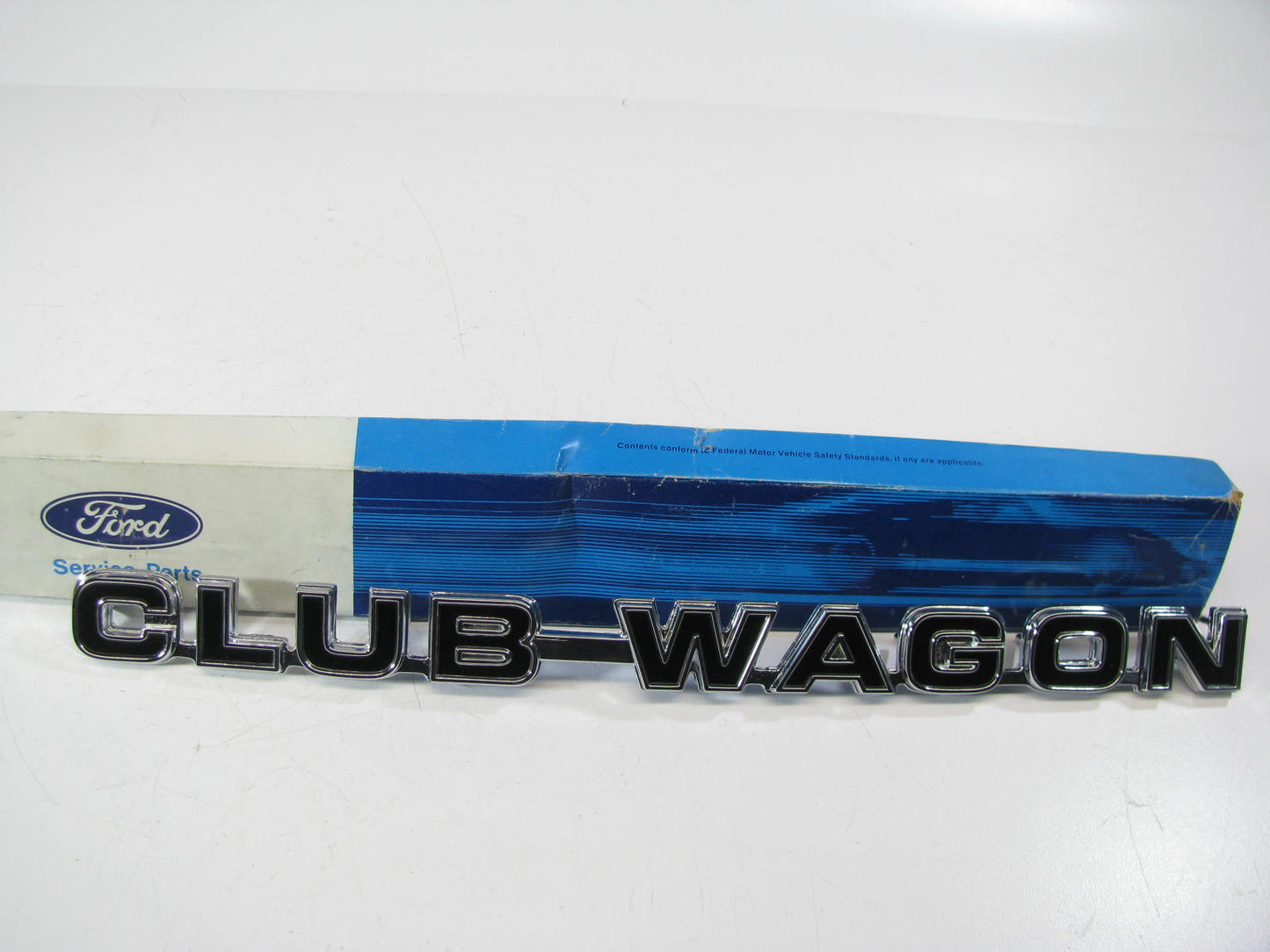 NEW - OEM Ford D5UZ-2225622-A Club Wagon Name Plate 1975-83 E100 E150 E250 E350
