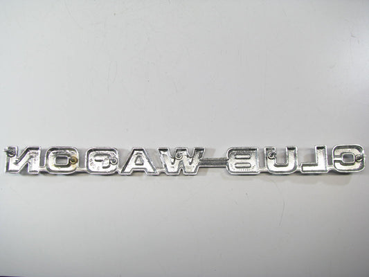 NEW - OEM Ford D5UZ-2225622-A Club Wagon Name Plate 1975-83 E100 E150 E250 E350