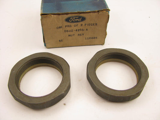 (2) NEW - OEM Ford D5UZ-4255-A Rear Inner Axle Spindle Nut