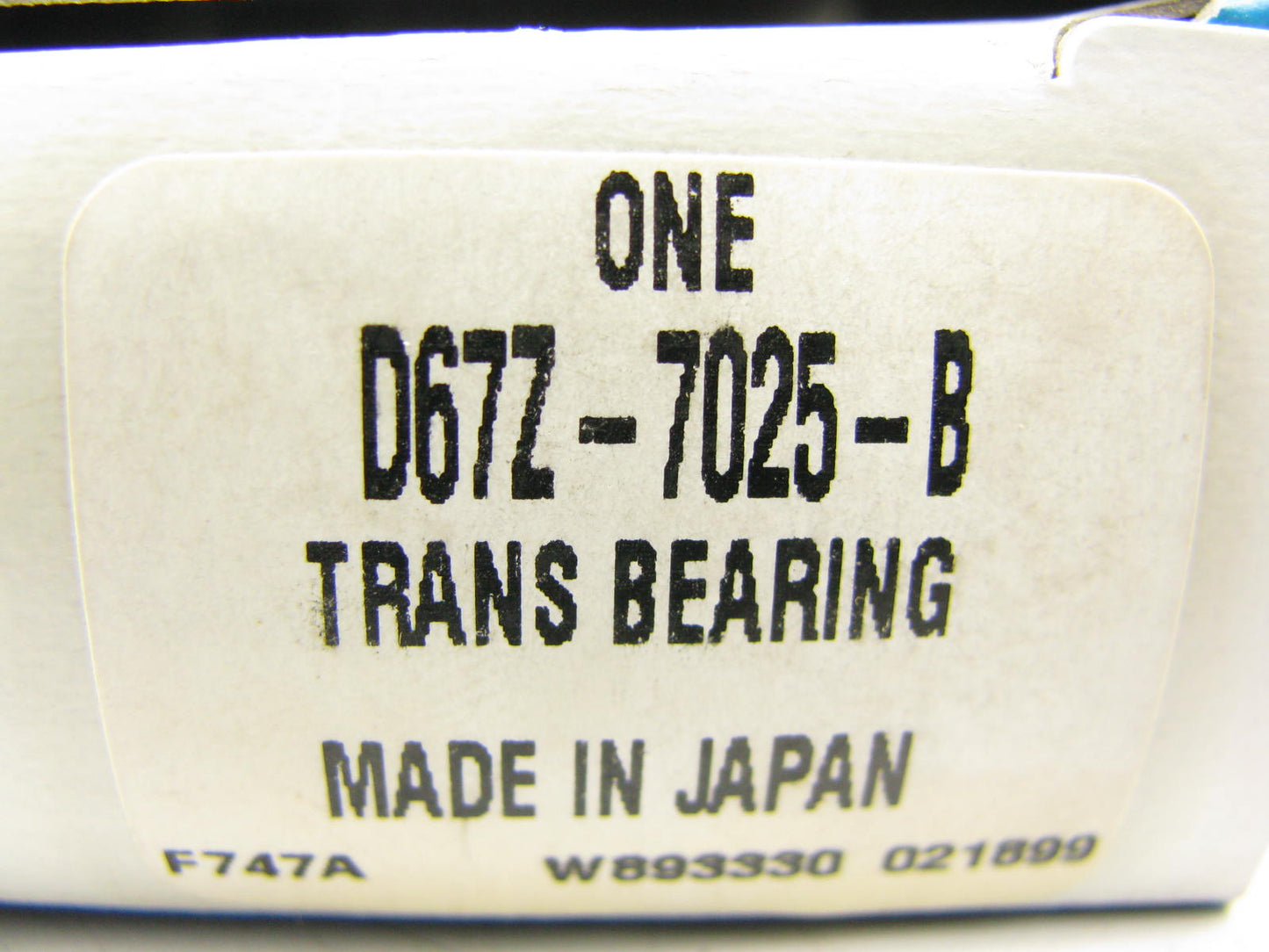 (2) NEW - OEM Ford D67Z-7025-B Manual Transmission Countershaft Bearing