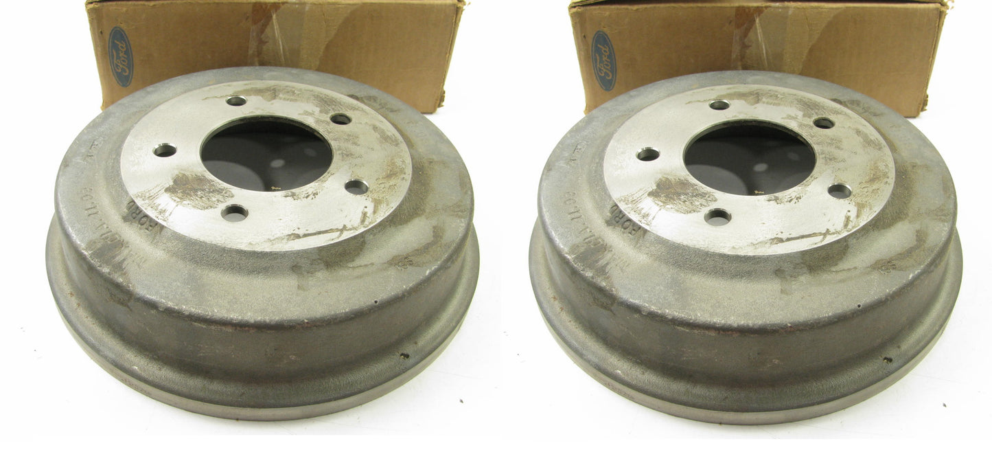 (2) NEW - OEM Ford D6TZ-1125-F Front Brake Drum For 1973-1975 F-100 Dana 44 4WD