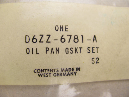 NEW GENUINE OEM Ford D6ZZ-6781-A Oil Pan Gasket Set For 1975-1979 Pinto 2.8L V6