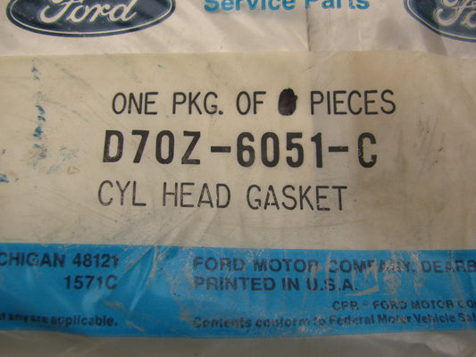 NEW - OEM Ford D70Z-6051-C Engine Cylinder Head Gasket 1973-1976 5.0L 302 V8