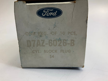(10) NEW - OEM Ford D7AZ-6026-B Freeze Expansion Plug