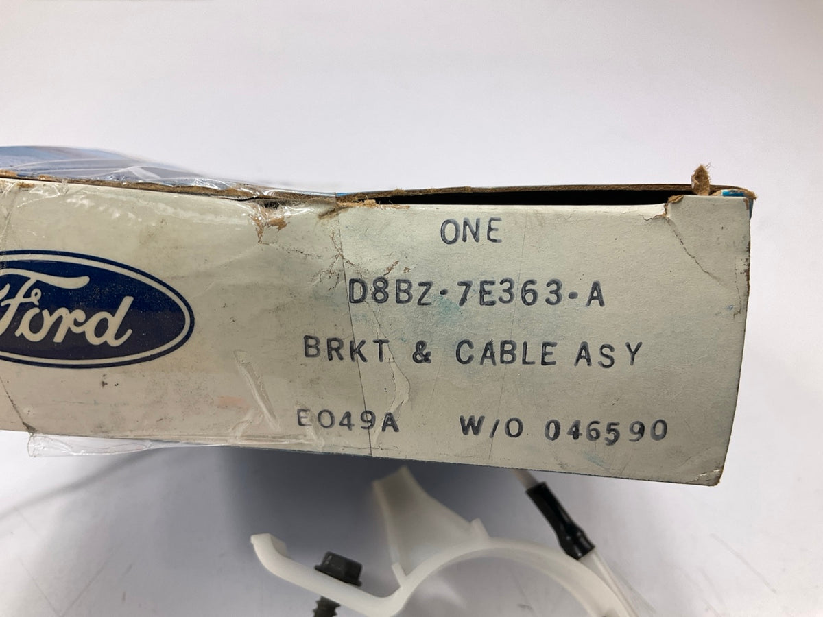 Ford D8BZ-7E363-A Transmission Control Selector Bracket & Cable 1978-81 Fairmont