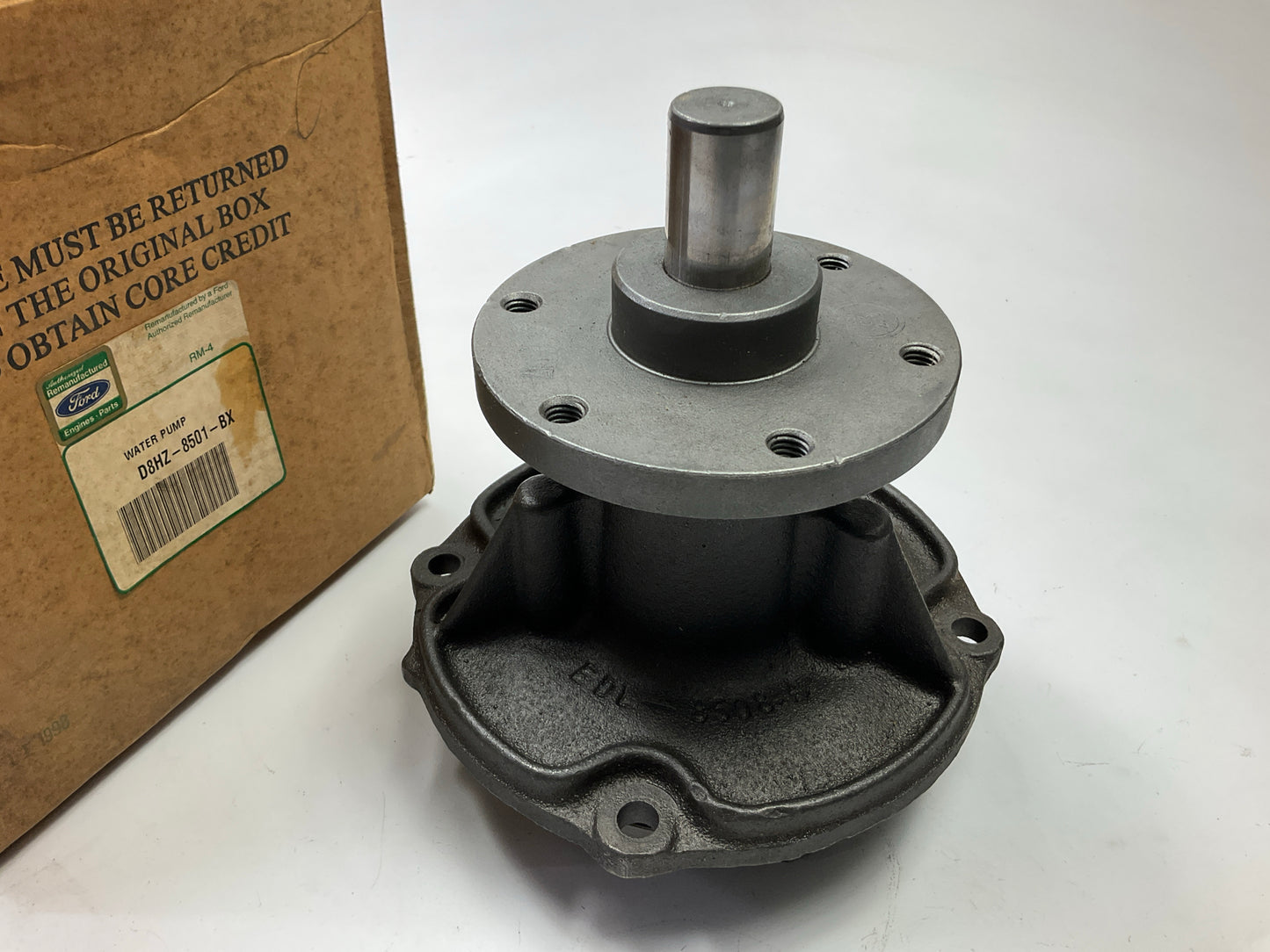 REMAN. OEM Ford D8HZ-8501-BX Water Pump 1958-1982 401 475 477 534-V8 SUPERDUTY