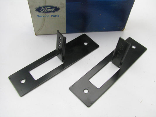 NEW - OEM Ford D8RZ-17A385-A Front License Plate Mounting Brackets 78-80 Fiesta