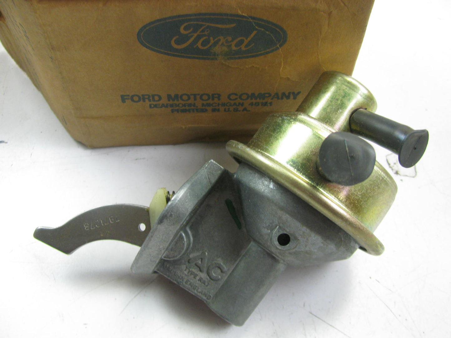 NEW - OEM Ford D8RZ-9350-A Mechanical Fuel Pump 1978-1980 Fiesta 1.6L-L4