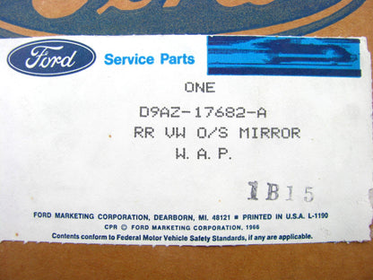 NOS Ford D9AZ-17682-A Left Drivers Side Mirror 85-91 Grand Marquis, 1984-86 LTD