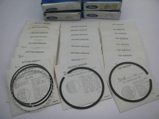 NOS - OEM Ford D9HZ-6148-N Full Set Piston Rings - FORD 6.1L 370 V8 HD TRUCK GAS