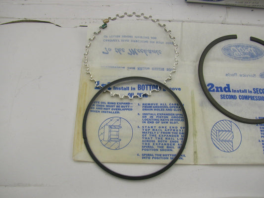 Ford D9HZ-6148-T Partial Piston Ring Set - Std 1980-1988 Ford Truck 370 6.1L 4V