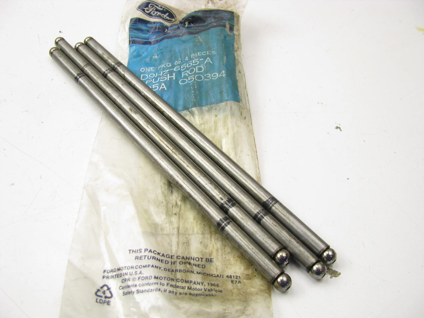 (4) NEW - OEM Ford D9HZ-6565-A Engine Push Rods 1979-1996 370 429 460-V8