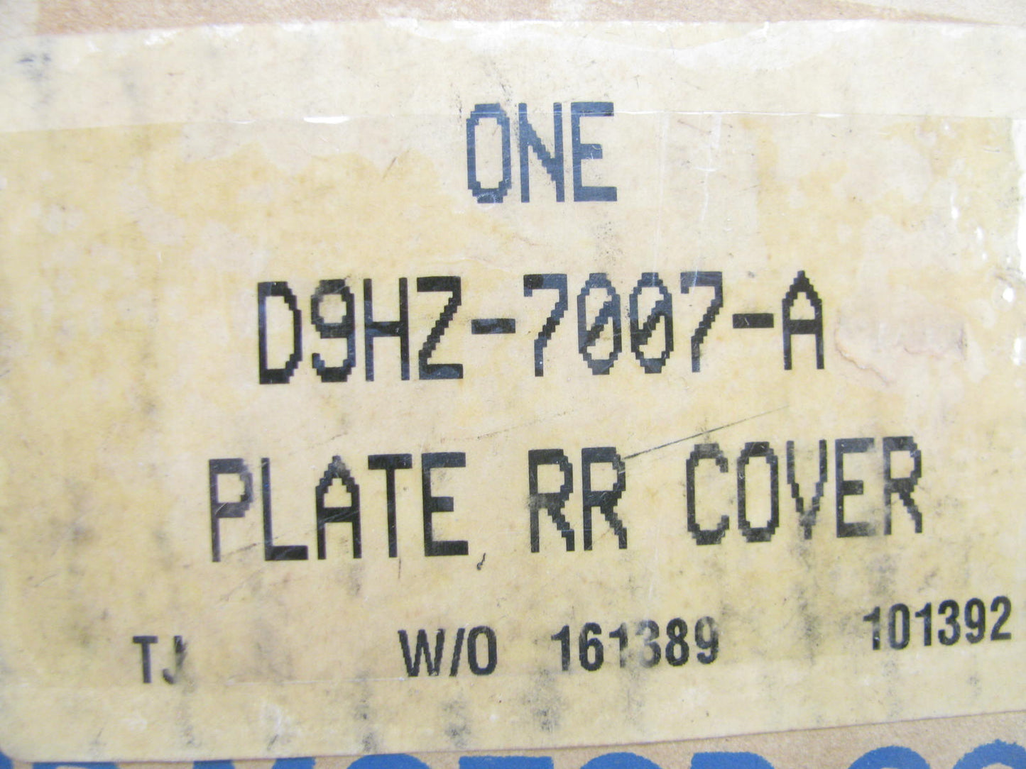 NOS OEM Ford  Engine Rear Plate 370/429   D9HZ-7007-A / D9TE-6A373-BA