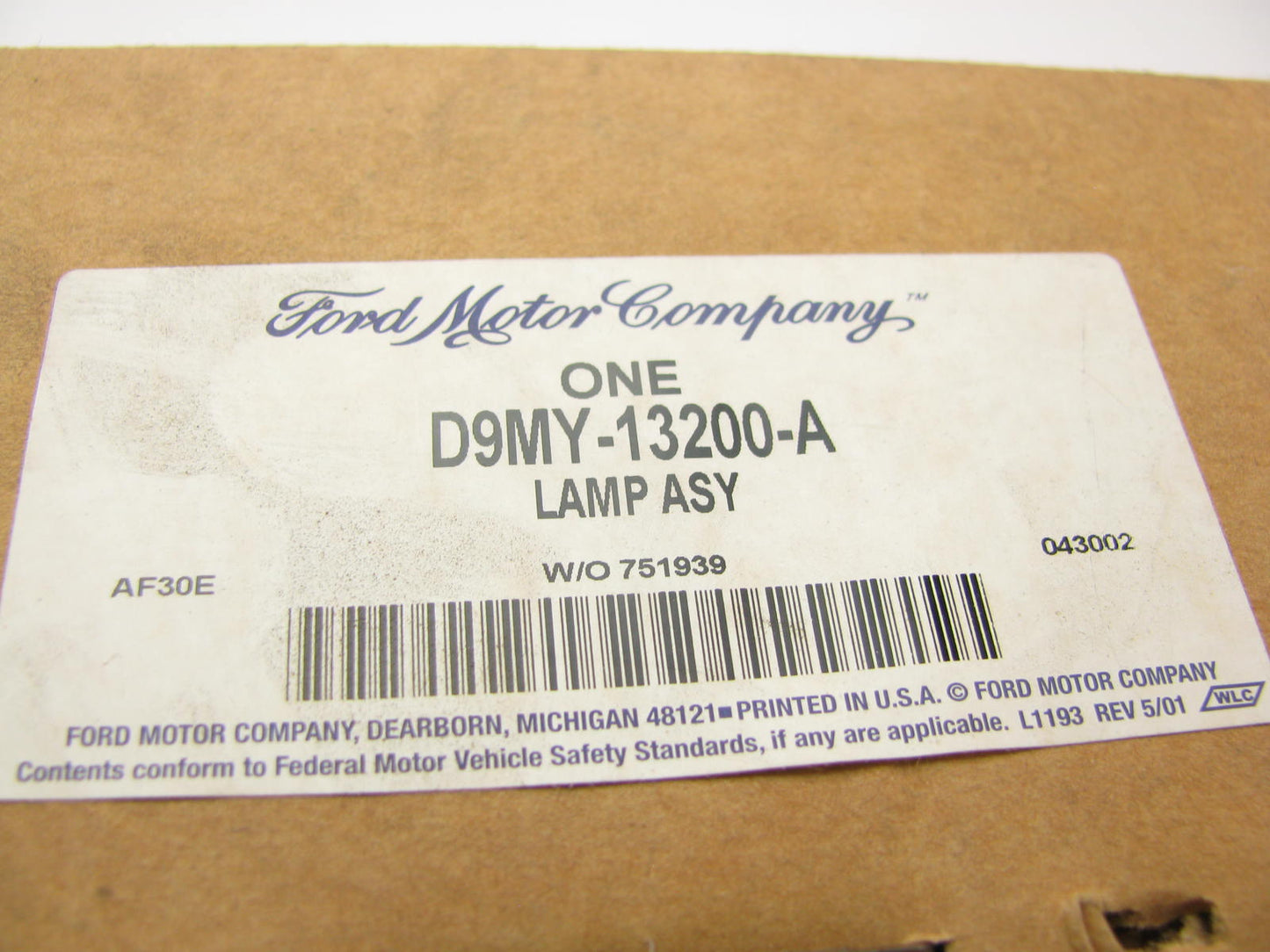 NOS OEM 1979-1987 Mercury Grand Marquis Front Right Side Marker Light Lamp