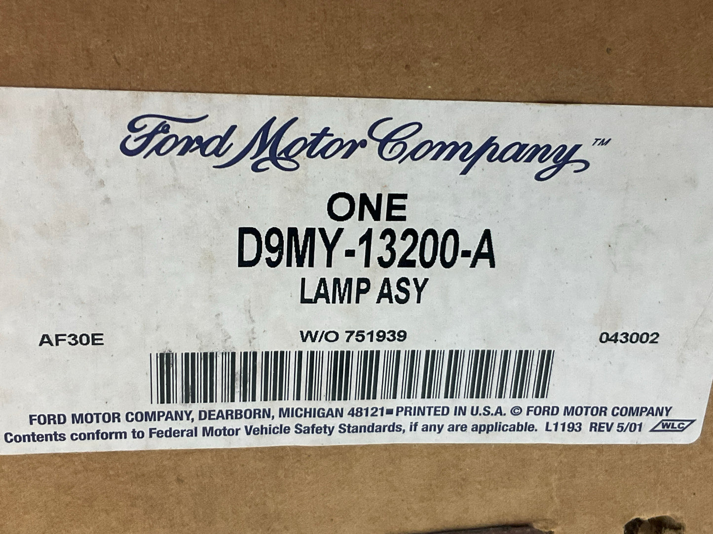 NOS OEM 1979-1987 Mercury Grand Marquis Front Right Side Marker Light Lamp
