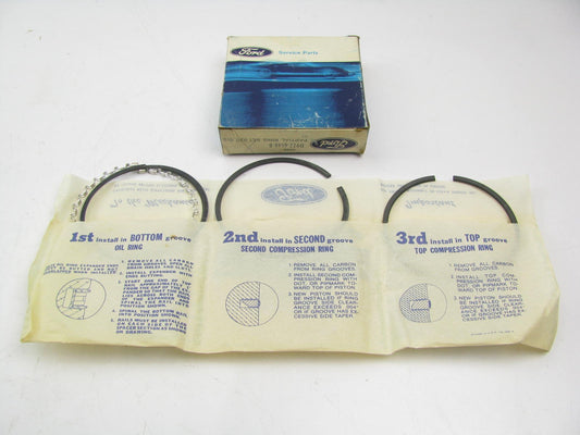 NEW - OEM Ford D9ZZ-6148-B Single Piston Ring Set .020'' 1979-1989 2.3L-L4