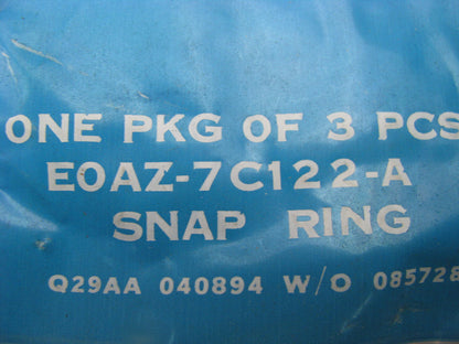 (2) Ford E0AZ-7C122-A Output Shaft Ring Gear Retaining Snap Ring 1980-1989 AOD