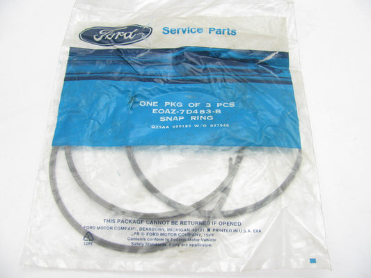 (3) Ford OEM E0AZ-7D483-B Clutch Pressure Plate Retainer Snap Ring 1980-1989 AOD