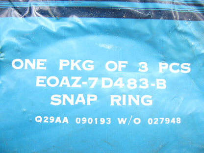 (3) Ford OEM E0AZ-7D483-B Clutch Pressure Plate Retainer Snap Ring 1980-1989 AOD