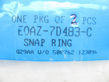 (2) Ford OEM E0AZ-7D483-C Clutch Pressure Plate Retainer Snap Ring 1980-1989 AOD