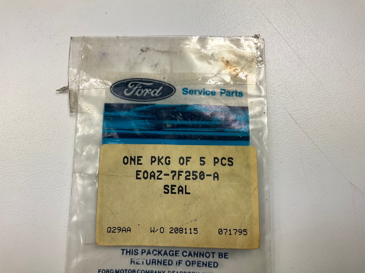 (5) Ford E0AZ-7F250-A Automatic Transmission Accumulator Piston Upper Seal - AOD