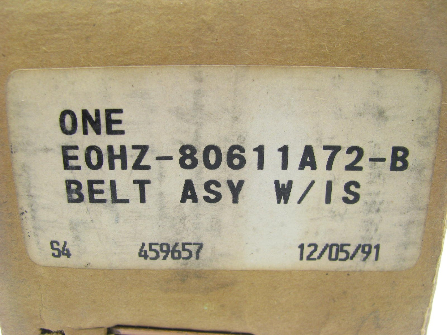 NOS OEM Ford E0HZ-80611A72-B Seat Belt - 1980 HD Truck