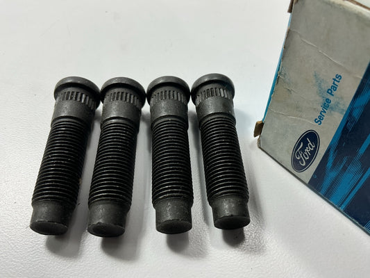 (4) NEW - OEM Ford E0TZ-1107-D Front Wheel Lug Studs