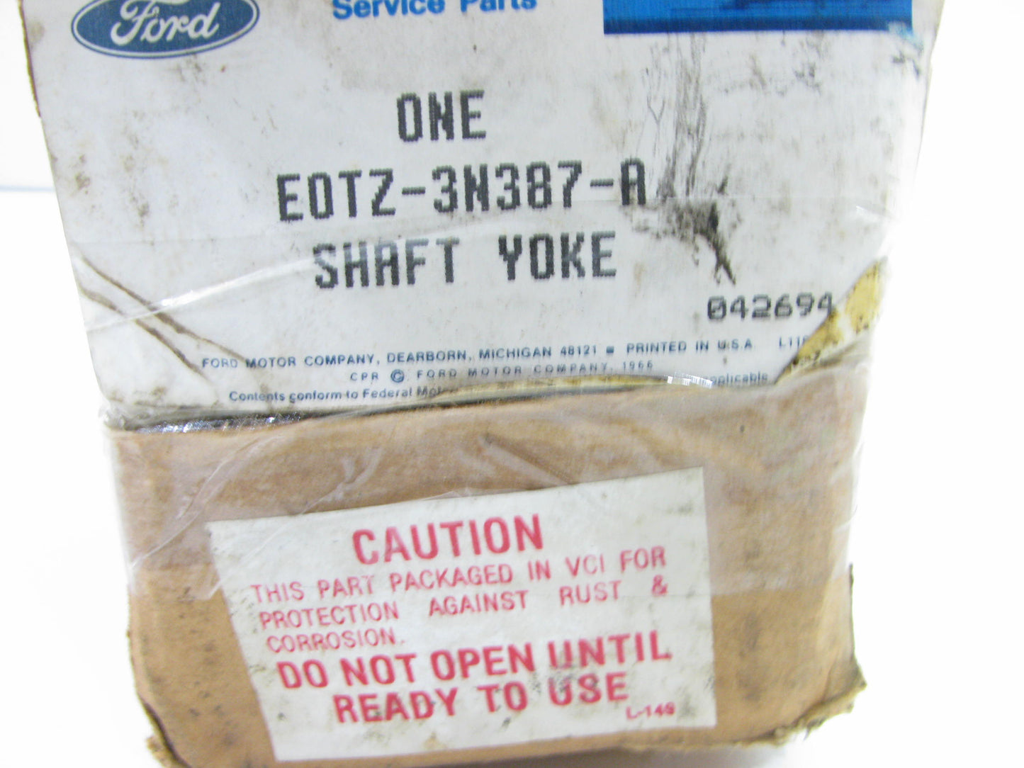 NEW - OEM Ford E0TZ-3N387-A Inner Yoke Shaft 1980-1982 F150 F250 F350 Dana 44