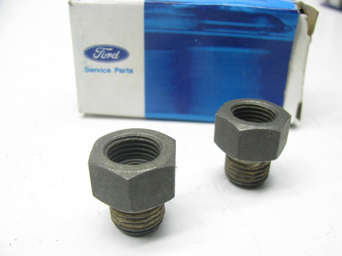 (2) NEW - OEM Eord E0UZ-7D273-A Trans Oil Cooler Line Fitting 1/4''-18 X 5/16